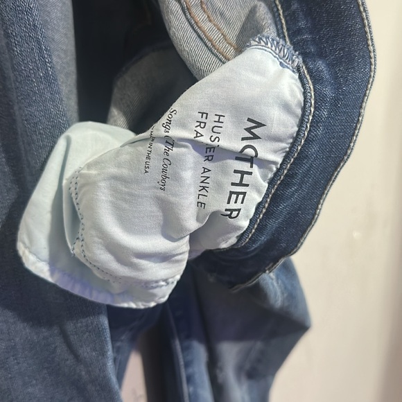 Mother The Hustler Ankle Fray in Songs of the Cowboys Wash Distressed Size 32 - Picture 5 of 6